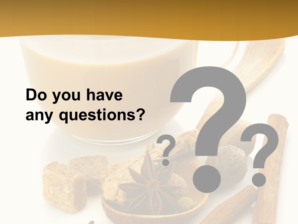 A Cup Of Coffee Next To Cinnamons And Spices PowerPoint Template