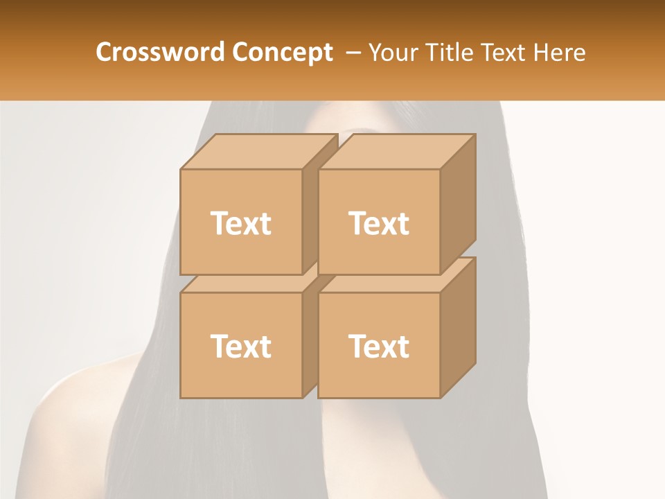 A Woman With Long Black Hair Is Shown In This Powerpoint Presentation PowerPoint Template