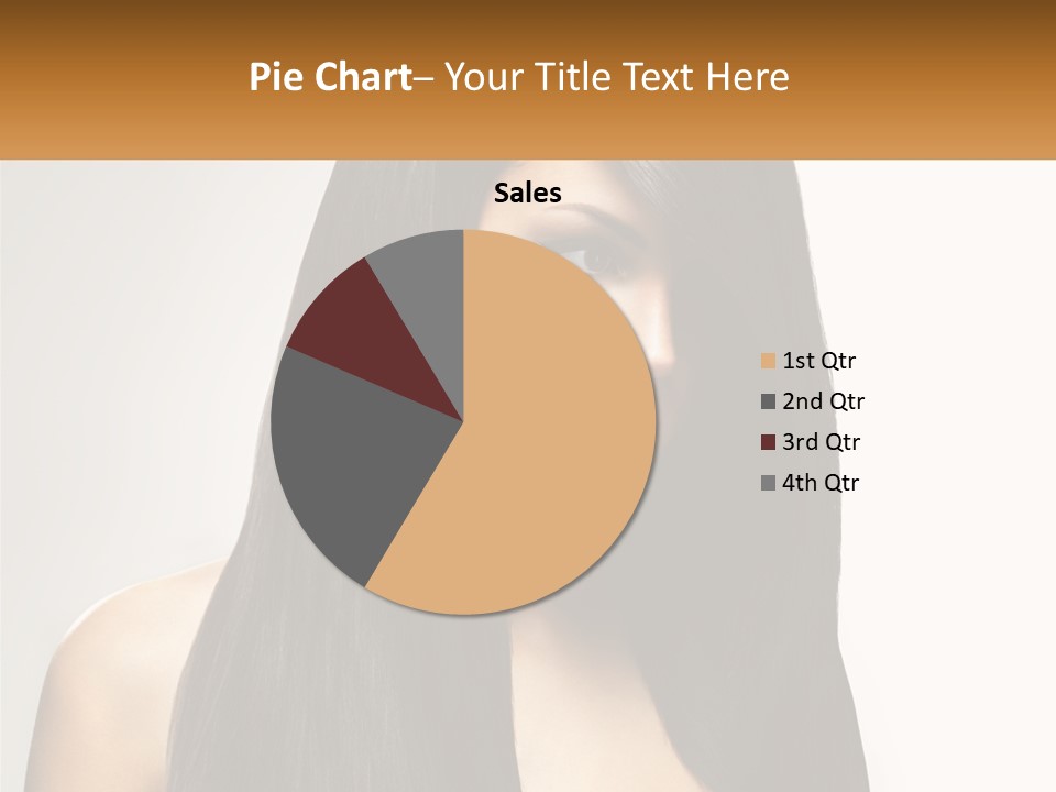 A Woman With Long Black Hair Is Shown In This Powerpoint Presentation PowerPoint Template