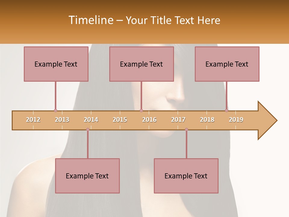 A Woman With Long Black Hair Is Shown In This Powerpoint Presentation PowerPoint Template