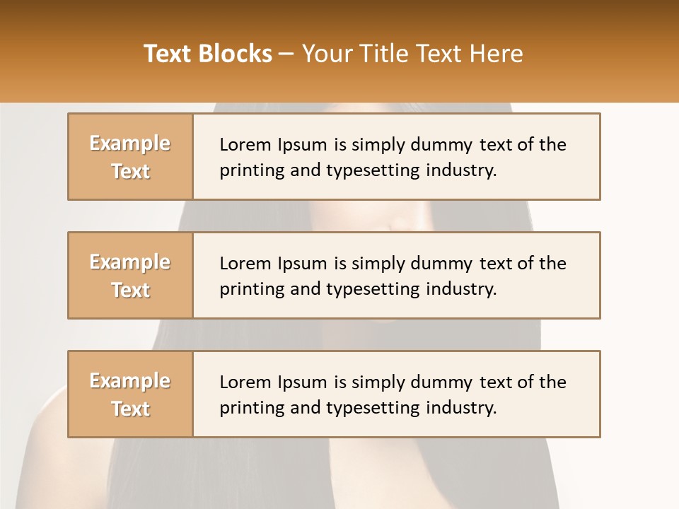 A Woman With Long Black Hair Is Shown In This Powerpoint Presentation PowerPoint Template