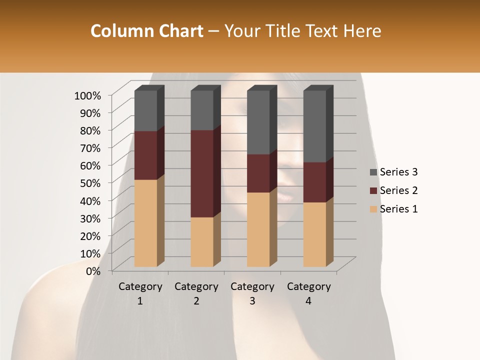 A Woman With Long Black Hair Is Shown In This Powerpoint Presentation PowerPoint Template