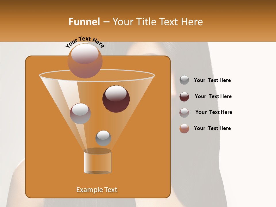 A Woman With Long Black Hair Is Shown In This Powerpoint Presentation PowerPoint Template