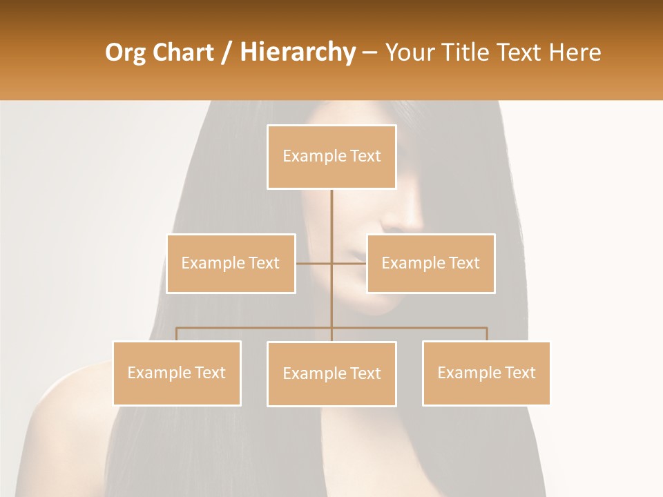 A Woman With Long Black Hair Is Shown In This Powerpoint Presentation PowerPoint Template