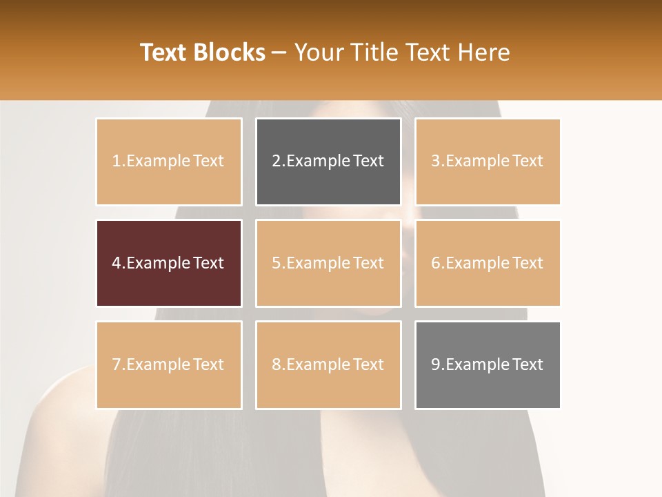 A Woman With Long Black Hair Is Shown In This Powerpoint Presentation PowerPoint Template