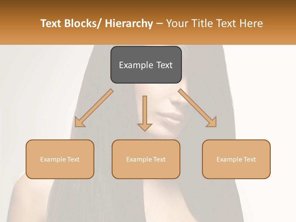 A Woman With Long Black Hair Is Shown In This Powerpoint Presentation PowerPoint Template