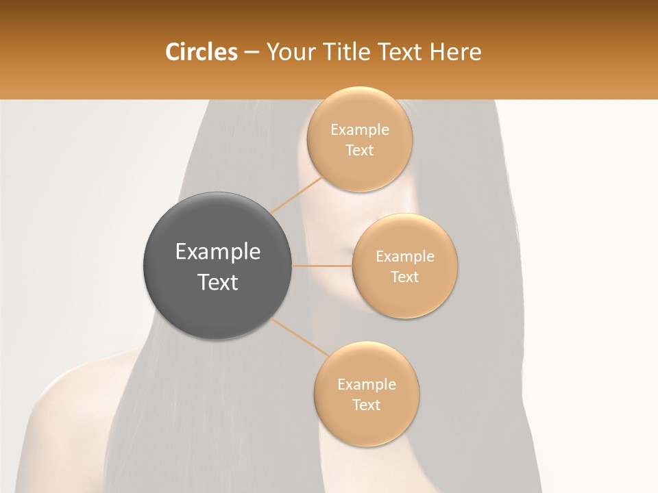 A Woman With Long Black Hair Is Shown In This Powerpoint Presentation PowerPoint Template