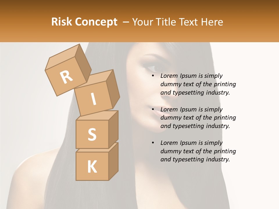 A Woman With Long Black Hair Is Shown In This Powerpoint Presentation PowerPoint Template