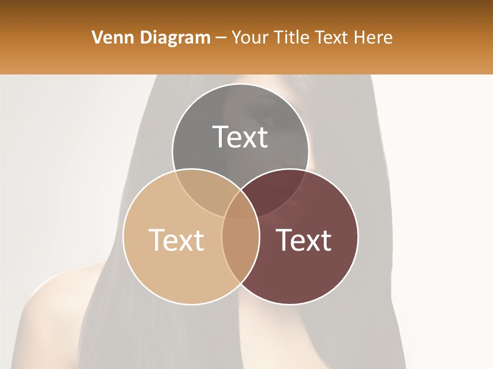 A Woman With Long Black Hair Is Shown In This Powerpoint Presentation PowerPoint Template