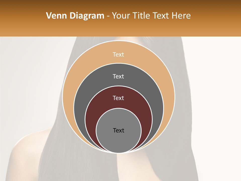 A Woman With Long Black Hair Is Shown In This Powerpoint Presentation PowerPoint Template