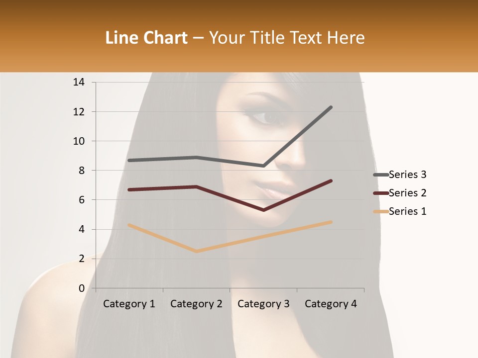 A Woman With Long Black Hair Is Shown In This Powerpoint Presentation PowerPoint Template