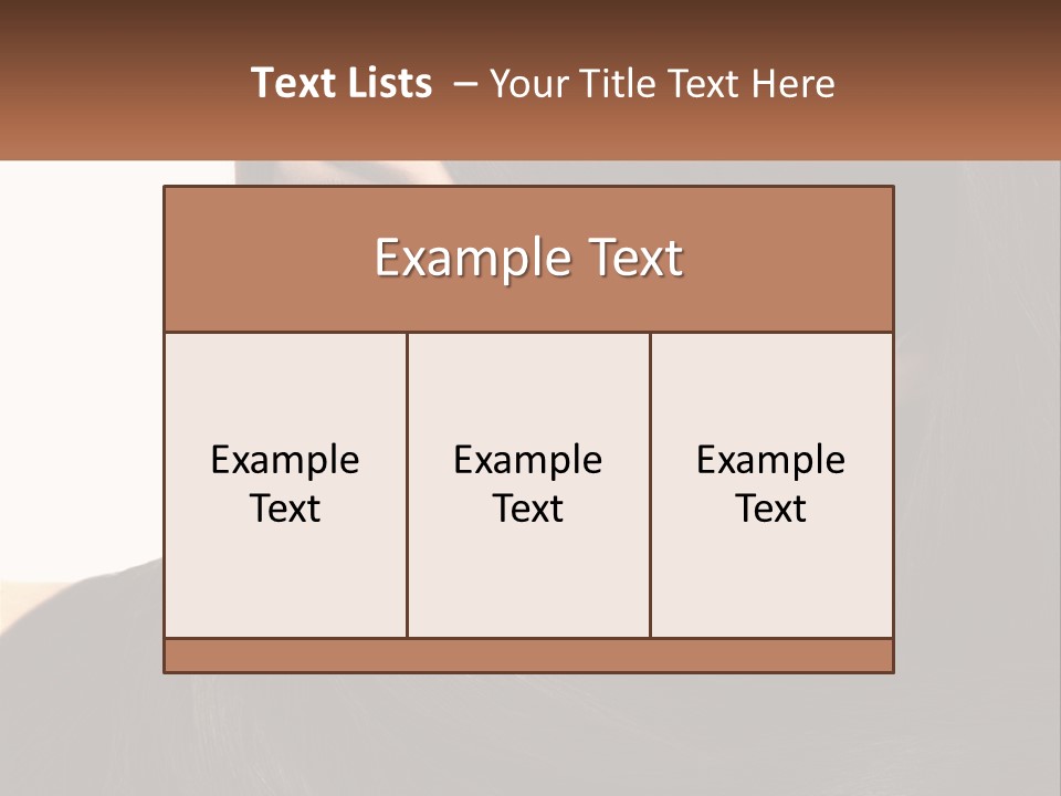 A Woman With Long Brown Hair And A Brown Background PowerPoint Template