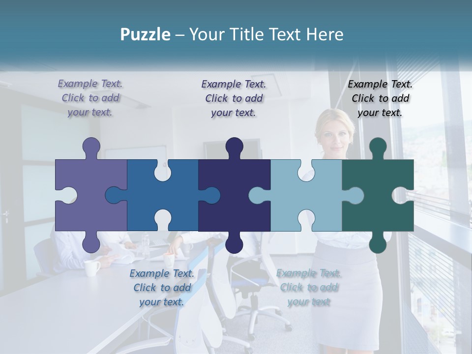 A Woman Standing In Front Of A Group Of People In A Conference Room PowerPoint Template