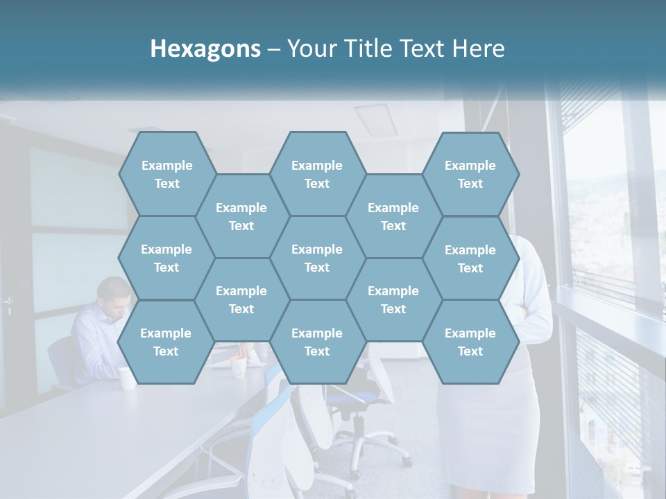 A Woman Standing In Front Of A Group Of People In A Conference Room PowerPoint Template