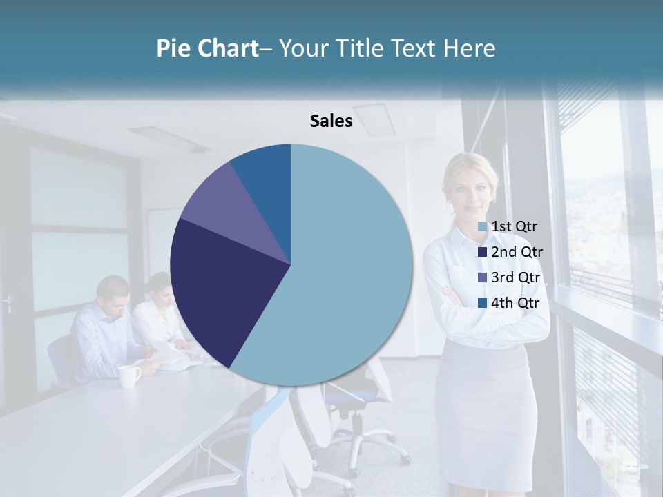 A Woman Standing In Front Of A Group Of People In A Conference Room PowerPoint Template