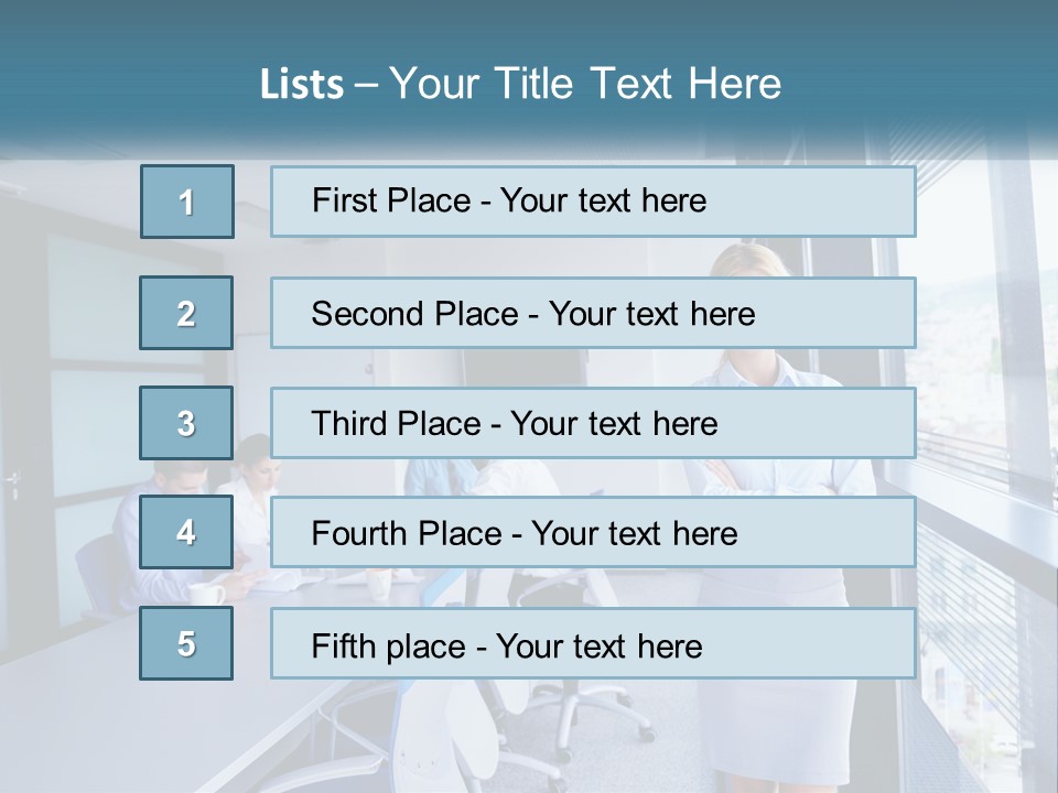 A Woman Standing In Front Of A Group Of People In A Conference Room PowerPoint Template