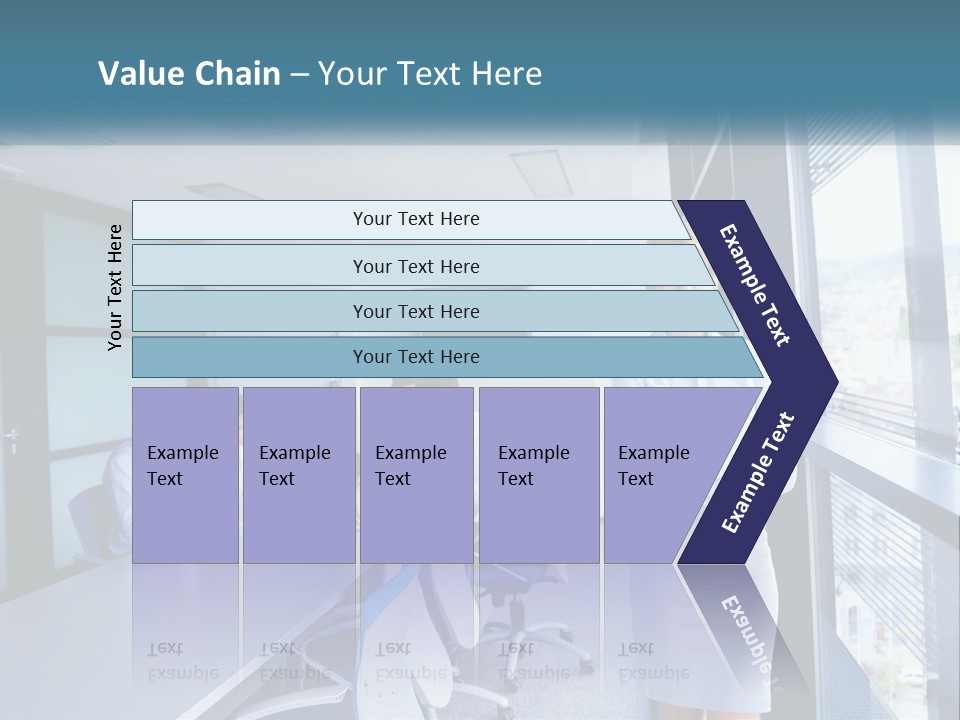 A Woman Standing In Front Of A Group Of People In A Conference Room PowerPoint Template