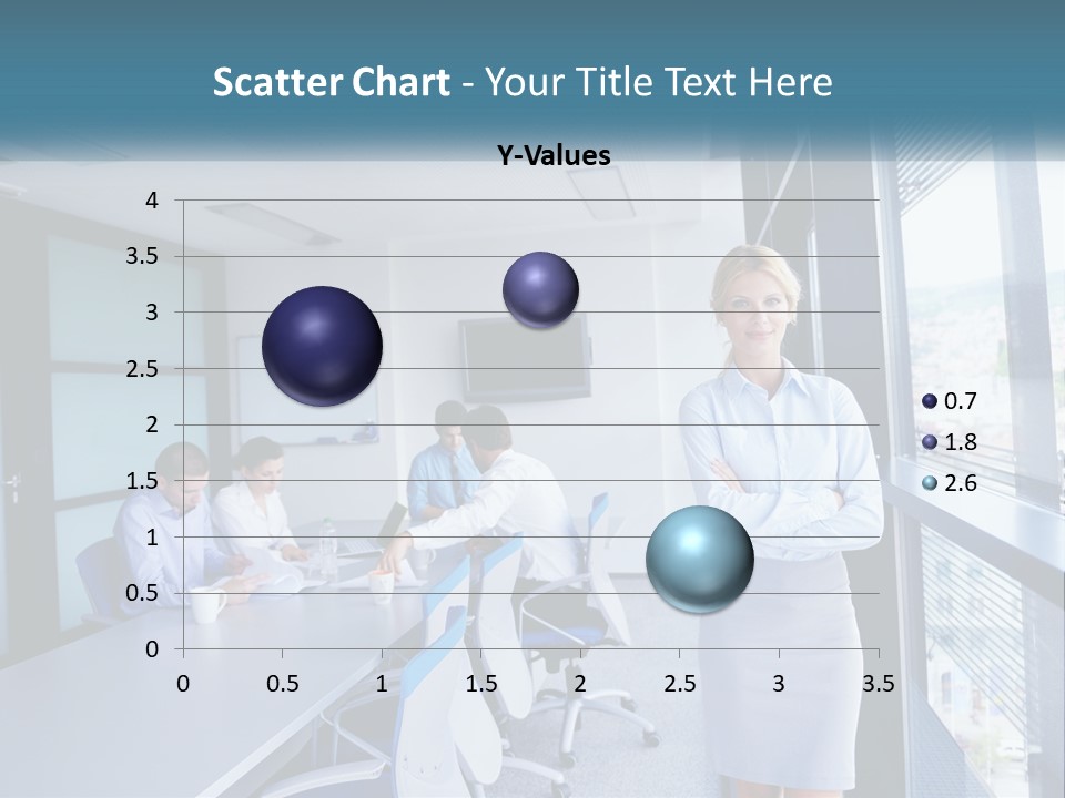 A Woman Standing In Front Of A Group Of People In A Conference Room PowerPoint Template