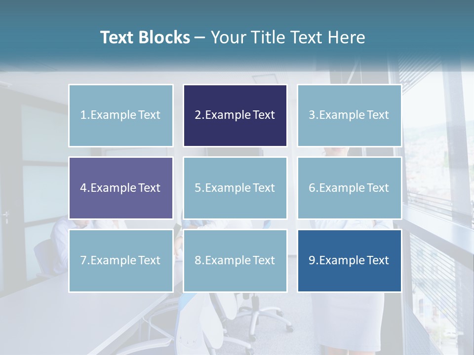 A Woman Standing In Front Of A Group Of People In A Conference Room PowerPoint Template