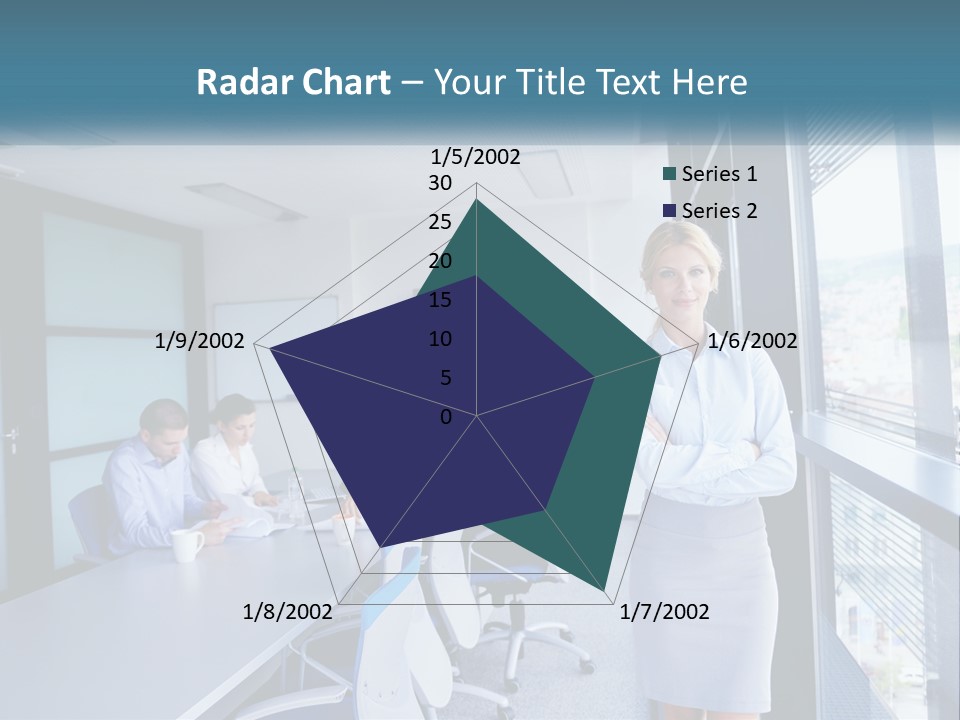 A Woman Standing In Front Of A Group Of People In A Conference Room PowerPoint Template