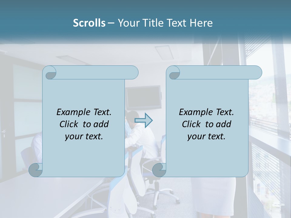 A Woman Standing In Front Of A Group Of People In A Conference Room PowerPoint Template