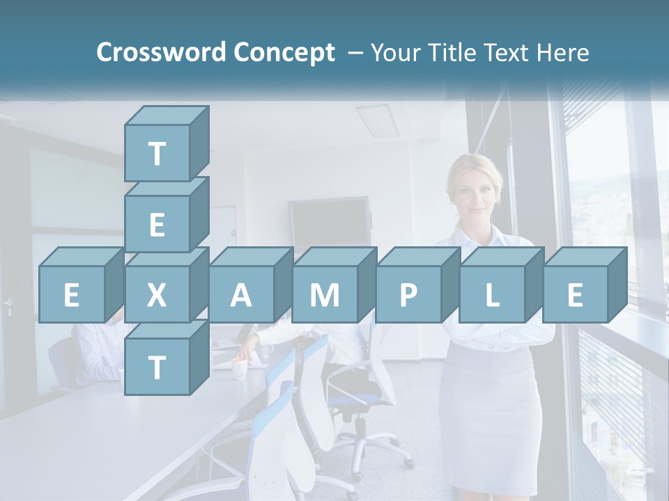 A Woman Standing In Front Of A Group Of People In A Conference Room PowerPoint Template