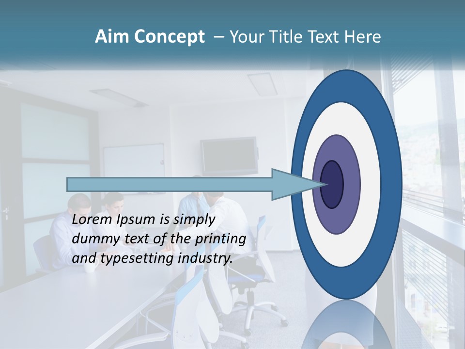 A Woman Standing In Front Of A Group Of People In A Conference Room PowerPoint Template