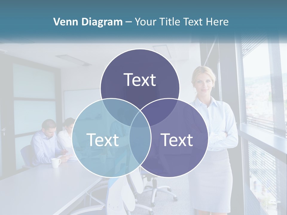 A Woman Standing In Front Of A Group Of People In A Conference Room PowerPoint Template