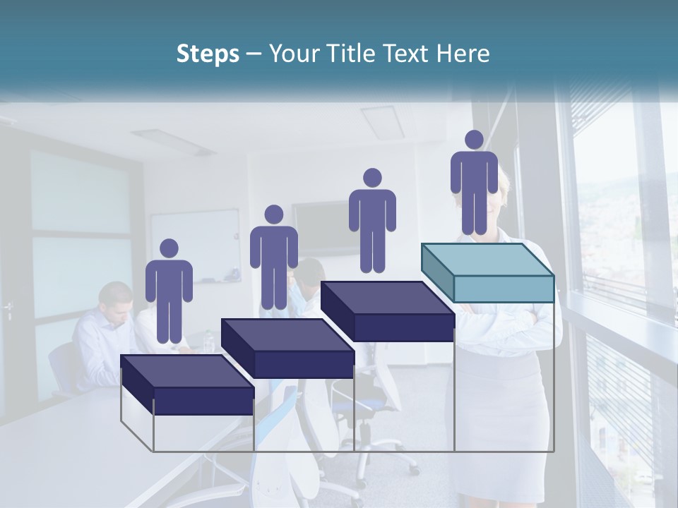 A Woman Standing In Front Of A Group Of People In A Conference Room PowerPoint Template