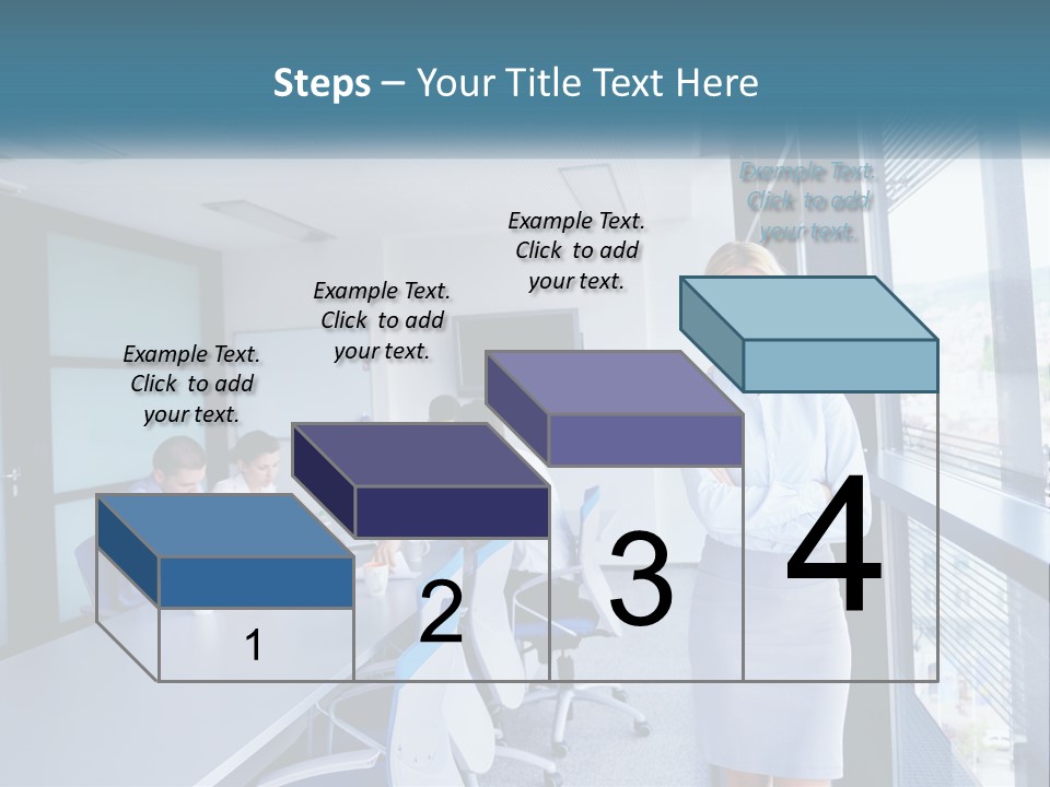 A Woman Standing In Front Of A Group Of People In A Conference Room PowerPoint Template