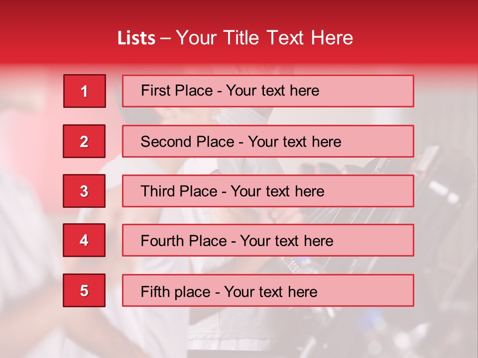 Two Men Running On A Treadmill In A Gym PowerPoint Template