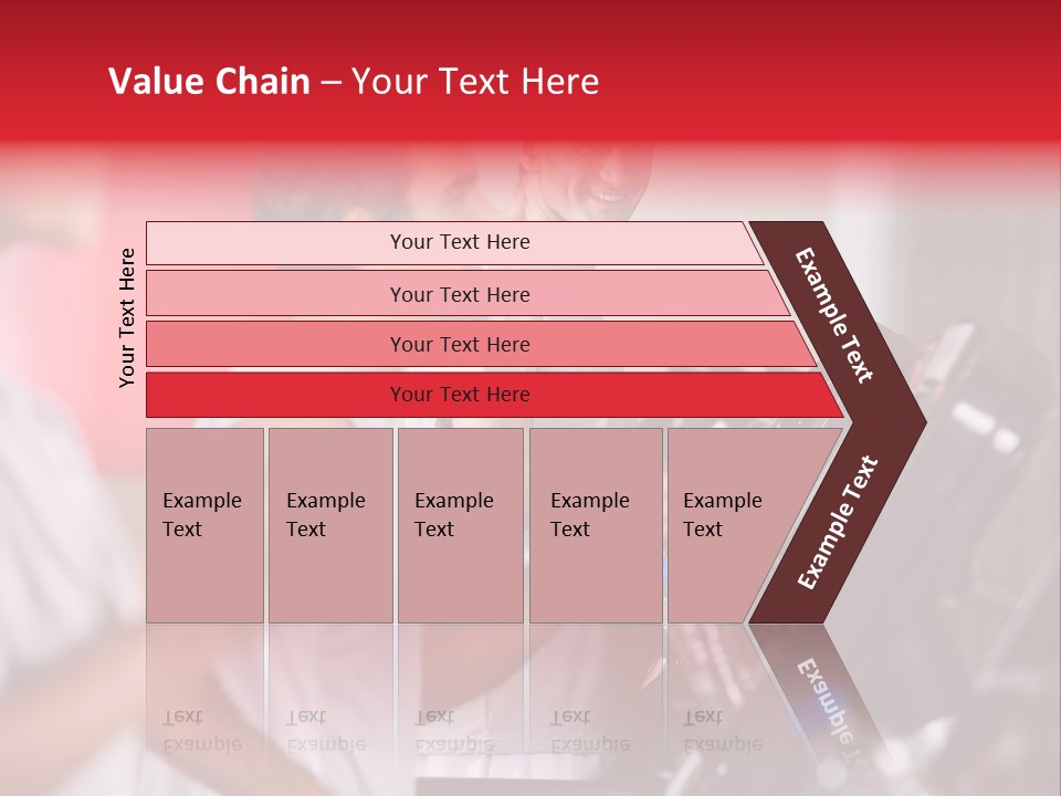 Two Men Running On A Treadmill In A Gym PowerPoint Template