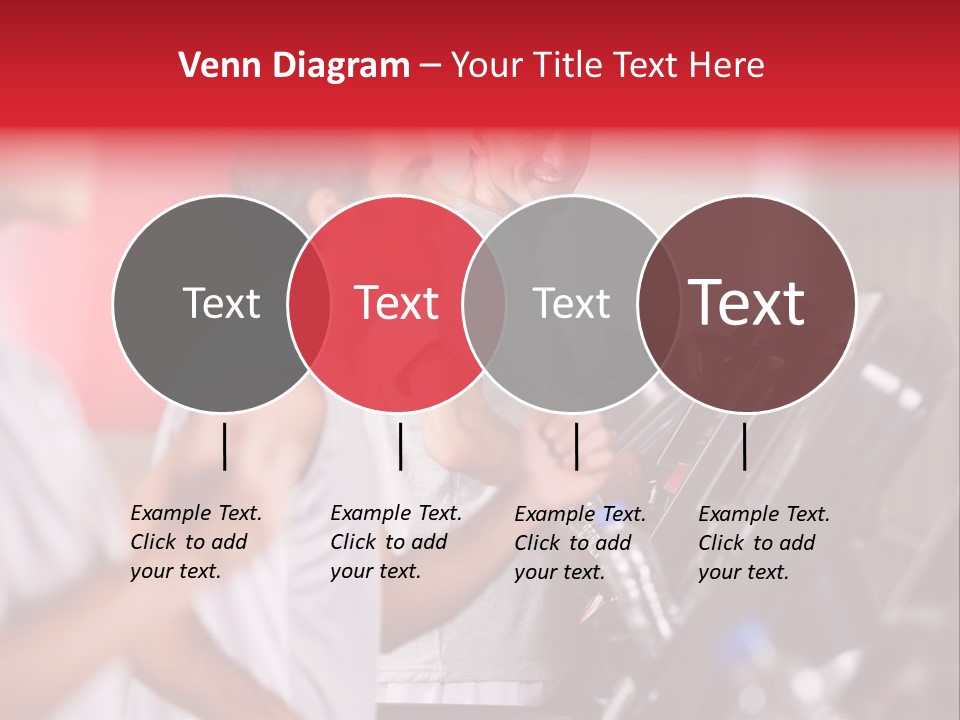 Two Men Running On A Treadmill In A Gym PowerPoint Template