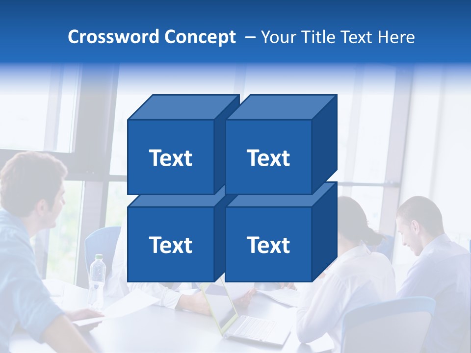 A Group Of People Sitting Around A Table Talking PowerPoint Template