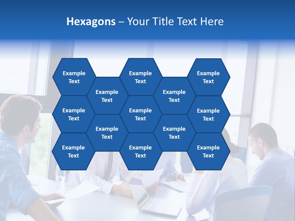 A Group Of People Sitting Around A Table Talking PowerPoint Template