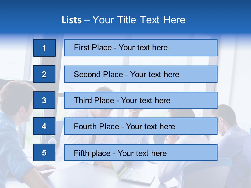 A Group Of People Sitting Around A Table Talking PowerPoint Template