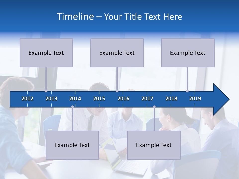 A Group Of People Sitting Around A Table Talking PowerPoint Template