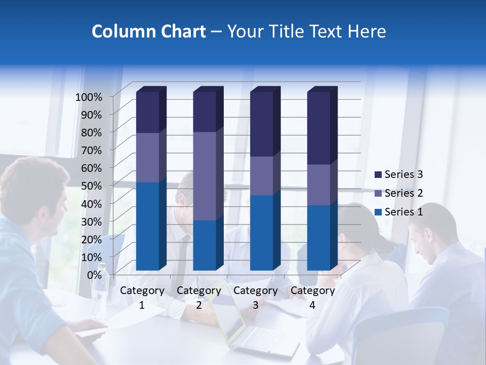 A Group Of People Sitting Around A Table Talking PowerPoint Template