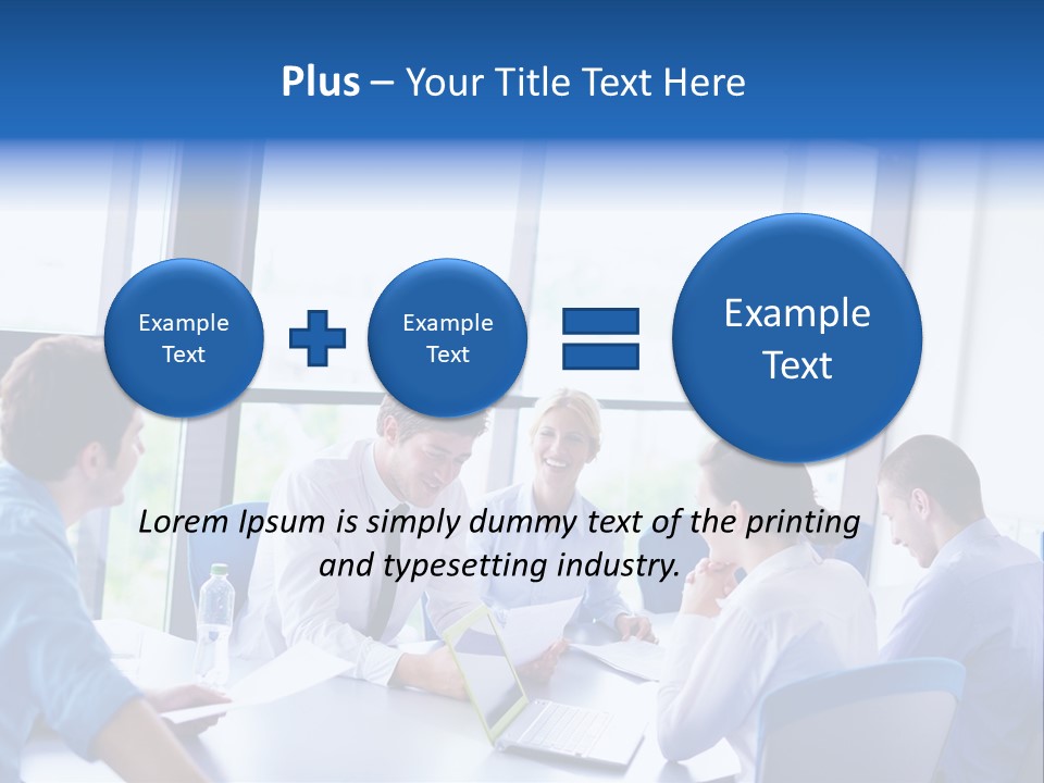 A Group Of People Sitting Around A Table Talking PowerPoint Template