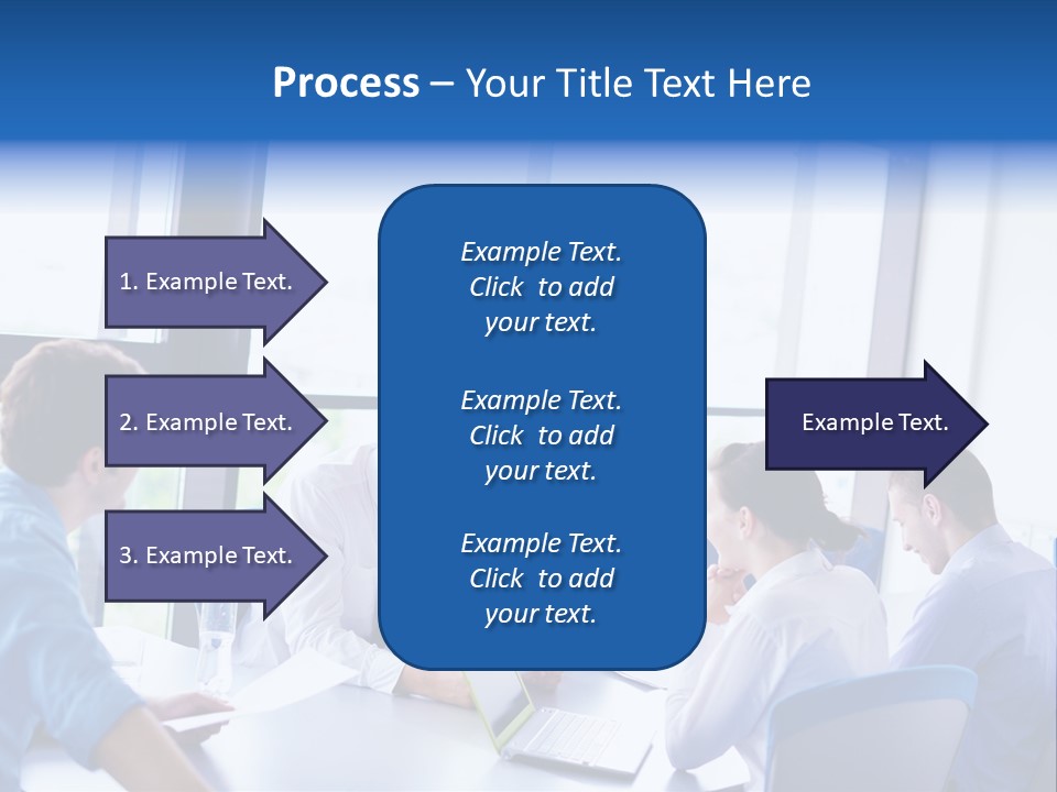 A Group Of People Sitting Around A Table Talking PowerPoint Template