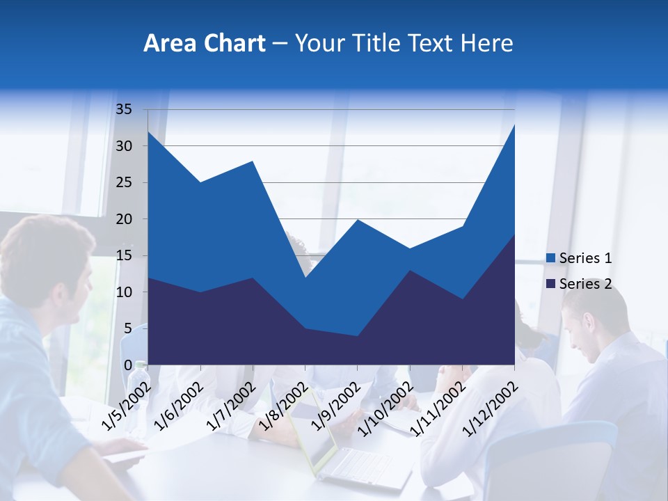 A Group Of People Sitting Around A Table Talking PowerPoint Template