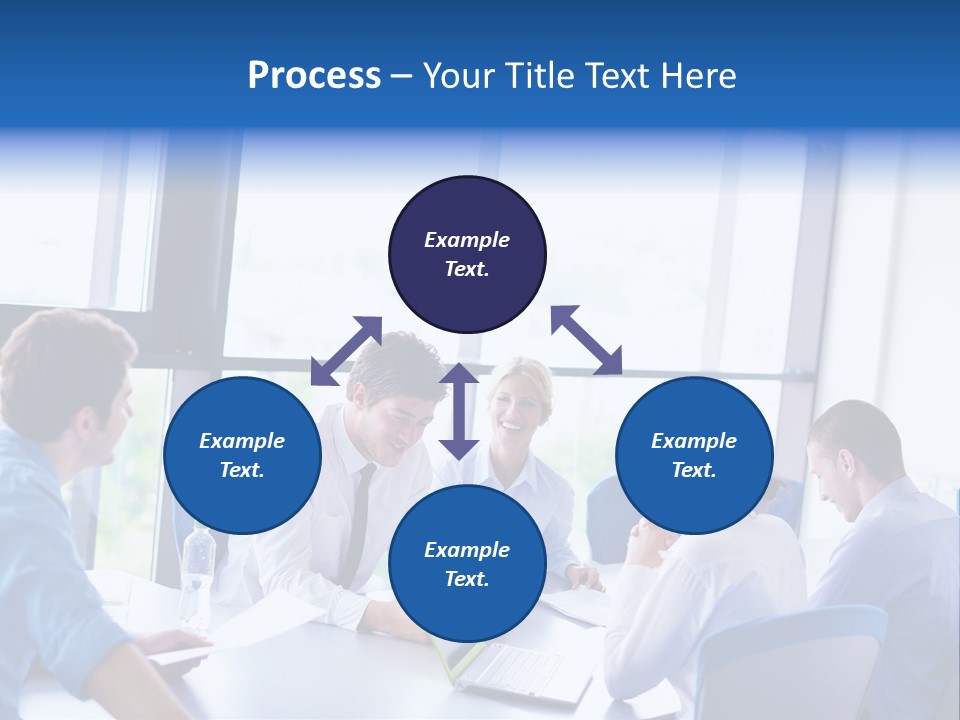 A Group Of People Sitting Around A Table Talking PowerPoint Template