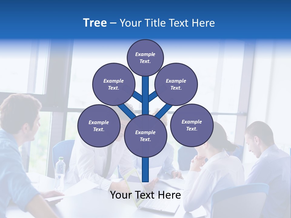 A Group Of People Sitting Around A Table Talking PowerPoint Template
