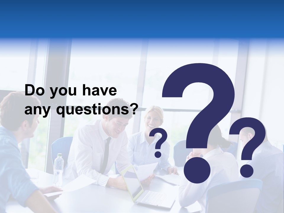 A Group Of People Sitting Around A Table Talking PowerPoint Template