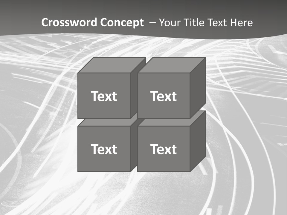 A Black And White Photo Of A City Street PowerPoint Template
