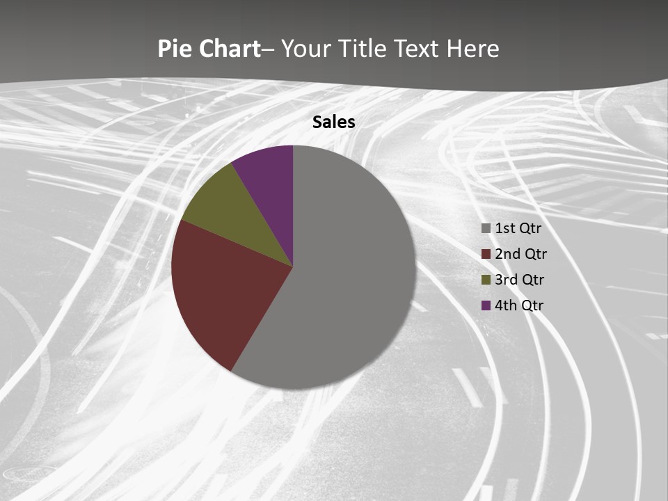 A Black And White Photo Of A City Street PowerPoint Template