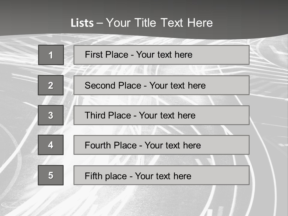 A Black And White Photo Of A City Street PowerPoint Template
