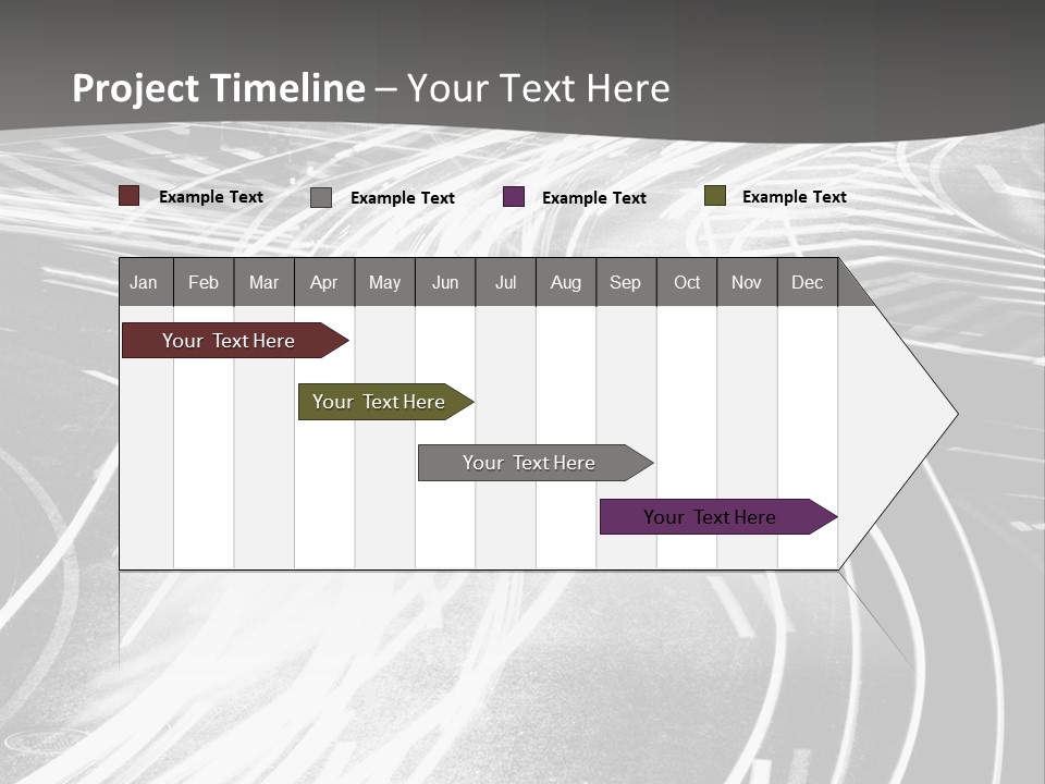 A Black And White Photo Of A City Street PowerPoint Template