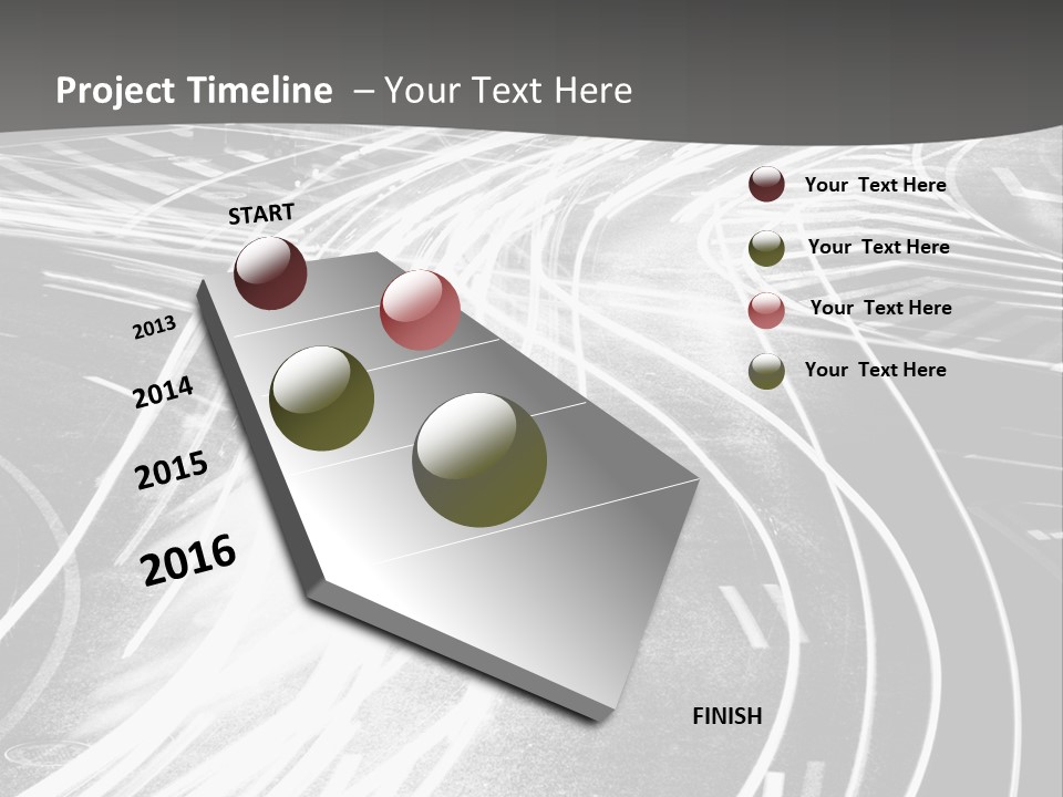 A Black And White Photo Of A City Street PowerPoint Template