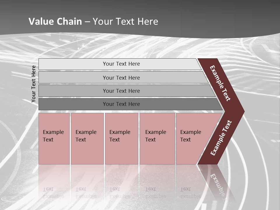 A Black And White Photo Of A City Street PowerPoint Template